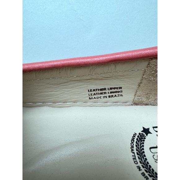 Driver Club USA Shoes Womens Size 5 Red Naples 2 Penny Loafer Leather Moccasin - Picture 7 of 14